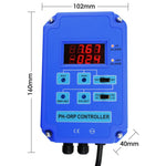 PH - 803_EU PH - 803 Digital pH ORP Redox 2 in 1 Controller Monitor w/ Output Power Relay Control, Electrode Probe BNC, Water Quality Meter Online Continuous Measurement Kit, for Aquarium Hydroponics Plant Pool Spa - Gain Express