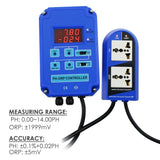 PH - 803_EU PH - 803 Digital pH ORP Redox 2 in 1 Controller Monitor w/ Output Power Relay Control, Electrode Probe BNC, Water Quality Meter Online Continuous Measurement Kit, for Aquarium Hydroponics Plant Pool Spa - Gain Express