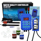 PH - 803_EU PH - 803 Digital pH ORP Redox 2 in 1 Controller Monitor w/ Output Power Relay Control, Electrode Probe BNC, Water Quality Meter Online Continuous Measurement Kit, for Aquarium Hydroponics Plant Pool Spa - Gain Express