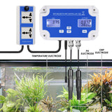 PHC - 342_US PHC - 342 Digital PH / ORP Controller with Monitoring and Dosing in Water Digital pH Meter Redox Temp Tester App Remote Online Monitor for Swimming Pool Aquaculture Fishpond - Gain Express