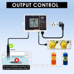 PHC - 402_US PHC - 402 Dual Relay Digital pH Controller with Temperature Compensation UP and DOWN Adjustable Dosing for Aquarium, Hydroponics System and Indoor Plant Grow - Gain Express