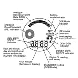 PM1208M_steel Gamma Master II Nuclear Gamma Radiation Detector Dosimeter Watch with Geiger - Muller Tube Sensor - Gain Express