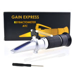 REA - 503abATC REA - 503abATC 6 - in - 1 Automotive Car Refractometer ATC for Adblue/ Antifreeze/ Battery Acid/ Windshield Fluid, Propylene Ethylene Glycol Cleaning Coolant Charge Specific Gravity Density Condition - Gain Express