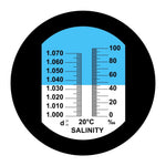 RES - 10ATC RES - 10ATC Dual Scale Salinity Refractometer ATC 0 - 100ppt (0 - 10%) & 1.000 - 1.070 Specific Gravity, Portable Meter Tester for Seawater Salt Sea Water Aquarium Brackish Reef Tank Marine - Gain Express