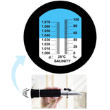 RES - 10ATC RES - 10ATC Dual Scale Salinity Refractometer ATC 0 - 100ppt (0 - 10%) & 1.000 - 1.070 Specific Gravity, Portable Meter Tester for Seawater Salt Sea Water Aquarium Brackish Reef Tank Marine - Gain Express