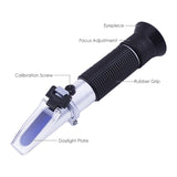 RHB - 32ATC Brix Refractometer with ATC, 0 - 32% Brix in 0.2% division, for brandy, beer, fruits, Cutting Liquid, CNC, Vegetables, Juices, Soft Drinks - Gain Express