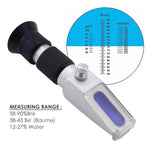 RHBN - 90ATC New Handheld 58~90% ATC Honey Refractometer Water Brix Baume with ATC - Gain Express