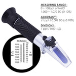 RHS - 10ATC Handheld 0 - 10% ATC Salinity Refractometer - Gain Express