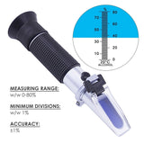 RHW - 80ATC Handheld 0 - 80% ATC Alcohol Refractometer (w/w 0 - 80%) - Gain Express