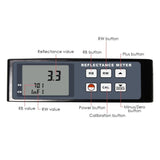 RM - 206 Digital Reflectance Meter 0~100 Range Portable Cryptometer Light Reflectivity Transparency Tester for Specular Diffuse Surfaces Coatings Pigments Plastics Printing Leather Film - Gain Express