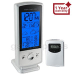 S08613B_1S Wireless Digital Weather Forecast Station Humidity Indoor/Outdoor Temperature RCC Clock Calendar - Gain Express