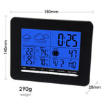 S08S3318BL_1S S08S3318BL_1S Digital Indoor/Outdoor Wireless Weather Station Temperature DCF Radio Controlled Clock - Gain Express