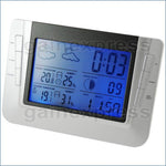 S08S608B_3S Indoor Outdoor Weather Forecast Station Temperature RCC Clock Calendar with 3 sensors - Gain Express