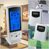 S08S613B_2S S08S613B_2S Indoor/Outdoor Wireless Digital Weather Forecast Station Humidity Temperature RCC Clock Calendar with 2 sensors - Gain Express