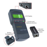 SC - 8108 Network Cable Tester, Multifunctional Tester of 5E 6E Cat5 Rj45 Ethernet LAN Phone Cable STP/ UTP Twin Twisted Cable/ Coaxial Wire , for Checking Error/ Length/ Distance of Open & Close Circuit/ Far - end Recognizer - Gain Express