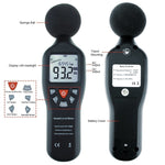 SLM - 24 Professional Sound Level Meter with Backlit Display High Accuracy Measuring 30dB - 130dB Compact Instrument - Gain Express