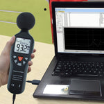 SLM - 25 Sound Level Meter with Backlit Display High Accuracy Measuring 30dB~130dB with Data Logging Function Instrument Compact Professional - Gain Express