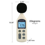 SLM - 270 SLM - 270 Digital Audio Decibel Meter Sound Level Tester Noise Level Volume Measuring Instrument 30~130dBA Monitor 4700 Data Storage Self - Calibrated A / C Frequency Weighting Tool - Gain Express