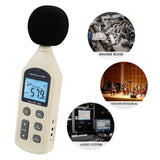 SLM - 270 Digital Audio Decibel Meter Sound Level Tester Noise Level Volume Measuring Instrument 30~130dBA Monitor 4700 Data Storage Self - Calibrated A / C Frequency Weighting Tool - Gain Express