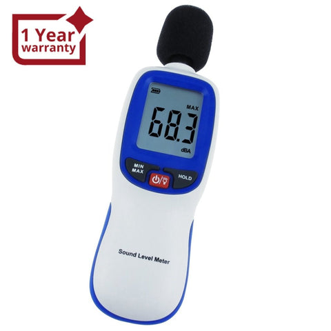 SLM - 30 Professional Digital Sound Level Meter, 30~130dBA, A weighting, Decibel Noise Tester, LCD display with Backlight, High Accuracy ±1.5dB, MAX/ MIN/ HOLD Mode, for Noise Volume Measuring, Monitoring - Gain Express