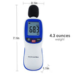 SLM - 30 Professional Digital Sound Level Meter, 30~130dBA, A weighting, Decibel Noise Tester, LCD display with Backlight, High Accuracy ±1.5dB, MAX/ MIN/ HOLD Mode, for Noise Volume Measuring, Monitoring - Gain Express