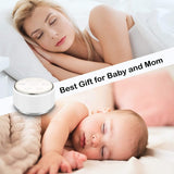 White Noise Machine for Sleeping Baby Kids – Portable Sound Machine with Night Light, USB Rechargeable, 34 Soothing Noises, Auto - Off Timer, Sleep Machine for Adults Babies Lullaby Travel Home - Gain Express