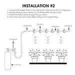 SNS - CO2TUBING SNS - CO2TUBING Drilled Tubing Grow Room Carbon Dioxide Distribution CO2 Tubing Injection System Compatible CO2 Regulator CO2 Controller for Grow Tent, Greenhouse - Gain Express