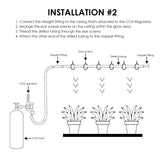 SNS - CO2TUBING SNS - CO2TUBING Drilled Tubing Grow Room Carbon Dioxide Distribution CO2 Tubing Injection System Compatible CO2 Regulator CO2 Controller for Grow Tent, Greenhouse - Gain Express