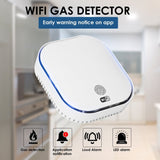 SNT961W Smart Wifi Natural Gas Alarm Sensor LPG Methane CH4 Combustible Gas Leak Detectors Support Home Smart Life Plug in and Protect - Gain Express