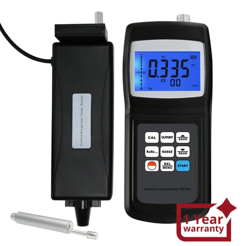 SRT - 6200S SRT - 6200S Digital Surface Roughness Tester Meter Gauge Profilometer w/ Separate Sensor, LCD Display Data Memory 10um Ra Rq Rz Rt 4 Parameters - Gain Express