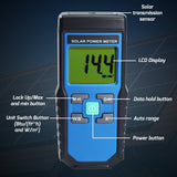 T206 Solar Power Meter BTU/(ft2*h) W/m2 Radiation Energy Cell Tester - Gain Express