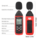 TA8151 Digital Sound Level Meter A Frequency Weighting Decibel Noise Tester Sound Detector MAX/MIN/HOLD with Backlight 30 - 130dB Audio Measuring Instrument Alarm - Gain Express