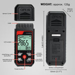 TAC - 455 Portable Non - Contact Tachometer 2.5~99999RPM High Precision with Analog Bar Scale and Alarm Function, Temperature Measurement for Machinery Car Motor engine Tool - Gain Express