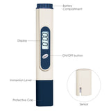 TDS - 139 Digital Pen Type TDS / Conductivity / Hydroponics Meter 0 - 1999 PPm - Gain Express