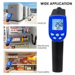 THE - 217 Non - Contact Lasergrip Infrared 12:1 DS Thermometer Laser Temperature Gun - 30 ~ 550°C ( - 22 to 1022°F) Digital IR Instrument Meter - Gain Express