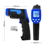 THE - 217 Non - Contact Lasergrip Infrared 12:1 DS Thermometer Laser Temperature Gun - 30 ~ 550°C ( - 22 to 1022°F) Digital IR Instrument Meter - Gain Express