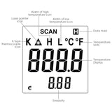 THE - 218 K - type Non Contact Lasergrip Infrared IR 12:1 Thermometer with Thermocouple - 30 ~ 550°C ( - 22~1022°F), Digital Laser Temperature Gun Instrument Meter - Gain Express