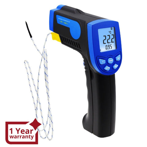 THE - 218 K - type Non Contact Lasergrip Infrared IR 12:1 Thermometer with Thermocouple - 30 ~ 550°C ( - 22~1022°F), Digital Laser Temperature Gun Instrument Meter - Gain Express