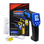 THE - 218 K - type Non Contact Lasergrip Infrared IR 12:1 Thermometer with Thermocouple - 30 ~ 550°C ( - 22~1022°F), Digital Laser Temperature Gun Instrument Meter - Gain Express