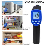 THE - 218 K - type Non Contact Lasergrip Infrared IR 12:1 Thermometer with Thermocouple - 30 ~ 550°C ( - 22~1022°F), Digital Laser Temperature Gun Instrument Meter - Gain Express