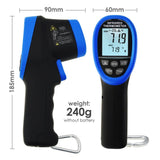 THE - 219 Dual Laser IR Infrared Thermometer - 50~1500°C ( - 58°F~ 2732°F), 30:1 DS, Non - contact Digital Temperature Meter Gun Pistol Type, Double Laser Pointer - Gain Express