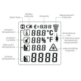 THE - 223 Non - contact Infrared IR Laser Thermometer Temperature Gun w/ K - Type Thermocouple & Humidity, - 50~800°C ( - 58~1472°F) - Gain Express