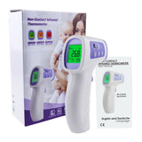 THE - 261 Non - contact Digital Laser Infrared IR Forehead Gun Thermometer Electronic Tester for Kids Baby Adult Human Body & Surface Temperature Tri - color Backlight with Fever Alarm - Gain Express