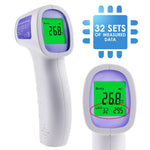 THE - 261 Non - contact Digital Laser Infrared IR Forehead Gun Thermometer Electronic Tester for Kids Baby Adult Human Body & Surface Temperature Tri - color Backlight with Fever Alarm - Gain Express