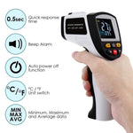 THE - 264 Lasergrip Non - Contact Digital Laser Infrared Gun Thermometer - 50~750℃ ( - 58~1382℉) IR Instant Read Temperature with Adjustable Emissivity & Scanning Function - Gain Express