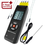 THE - 27 Digital Thermometer 4 Channel K - Type Thermocouples with K - Type Metal & Bead Probe , Thermometer , Backlight , Temperature Instrument , - 50 ~ 1350 °C ( - 58 ~ 2462 °F) - Gain Express