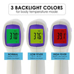 THE - 292 Non Contact IR Forehead Thermometer Human Body and Object Temperature Meter Color LCD Fever Indicator, One Sec Quick Response - Gain Express