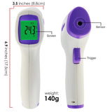 THE - 292 Non Contact IR Forehead Thermometer Human Body and Object Temperature Meter Color LCD Fever Indicator, One Sec Quick Response - Gain Express