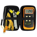 THE - 315_2P Digital Thermocouple Temperature K Type Thermometer with 4 Probe (Wired & Stainless Steel) Dual Channel High Temperature Kelvin Scale - Gain Express