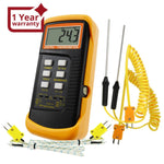 THE - 315_2P Digital Thermocouple Temperature K Type Thermometer with 4 Probe (Wired & Stainless Steel) Dual Channel High Temperature Kelvin Scale - Gain Express